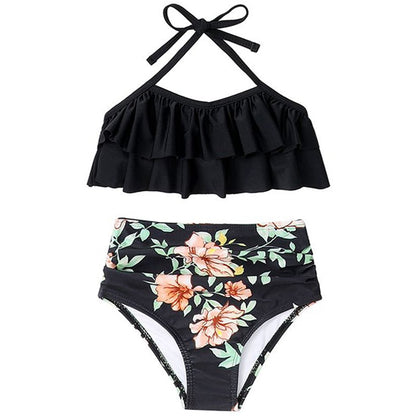 New Kids And Adults Split Swimsuit Bikini Set