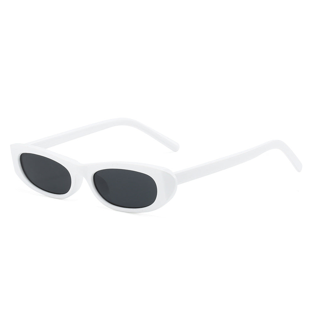 Cat Eye Narrow Frame Sunglasses Trendy UV400 Protection