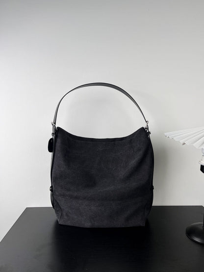 Large Capacity Canvas Tote Slouchy Shoulder bag