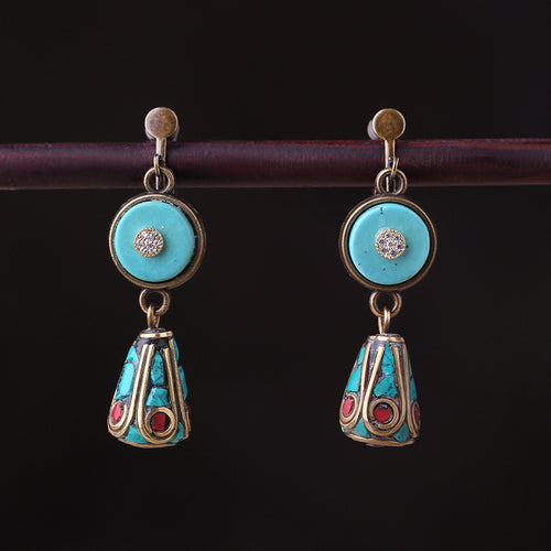Original Design Unique Minority Retro Style Earrings Female Non Pierced Temperament Earrings Design Sense Earrings
