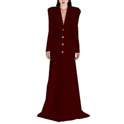 Floral Maxi Dress Elegant Cotton Polyester Casual Wear