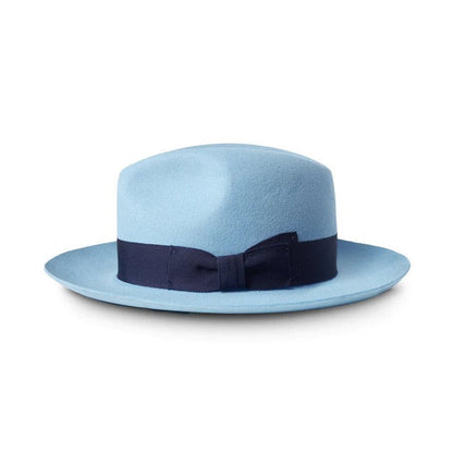 Stylish Wool Fedora Hat Classic British Wide-Brimmed Felt Hat
