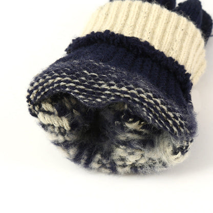 Men's Touchscreen Knitted Gloves Warm Thickened Winter Sports Gloves