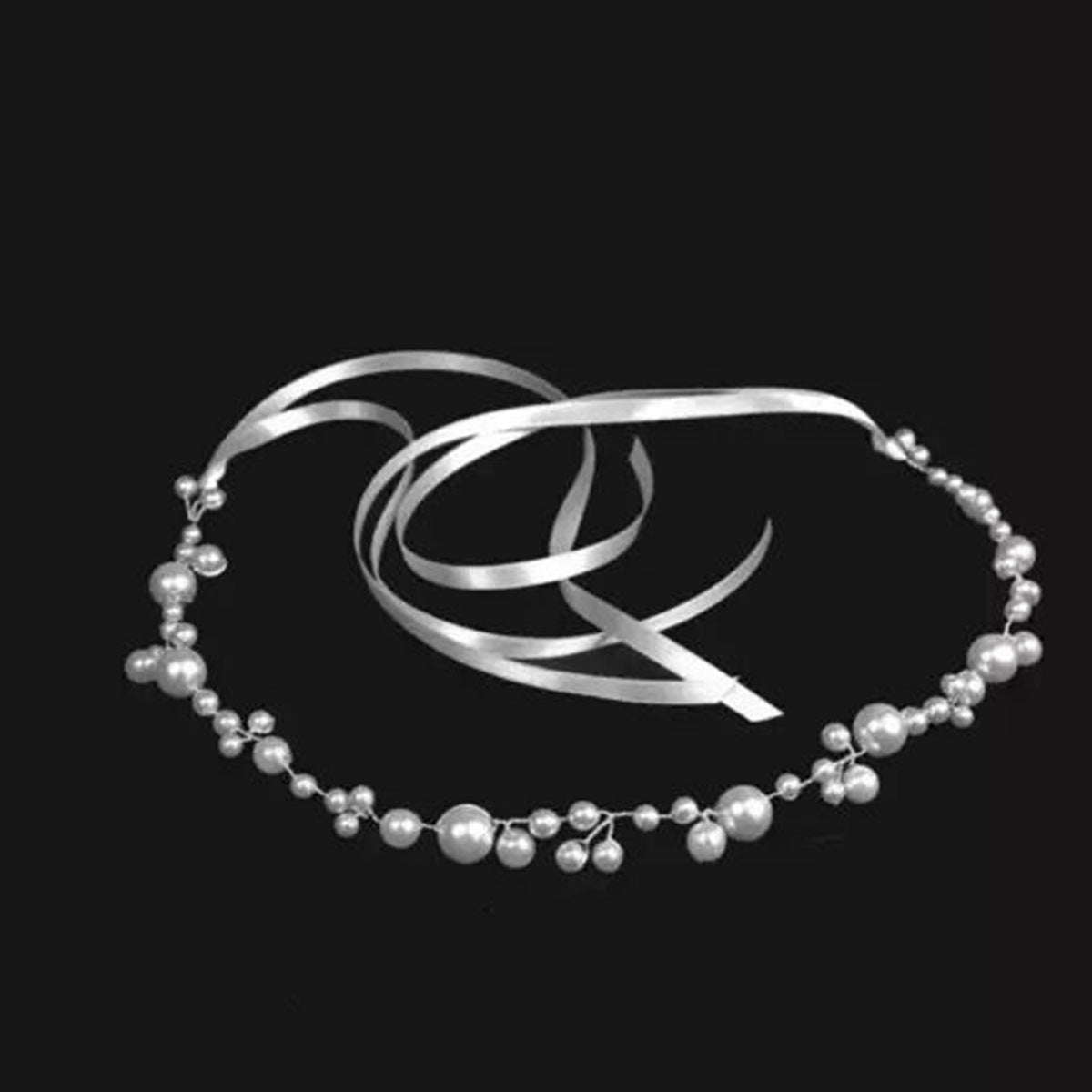 Bridal Pearl Headband Trendy Minimalist Hair Accessory