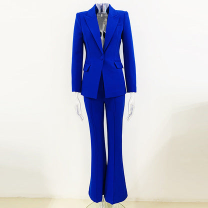 Blazer And Flare Pants Set