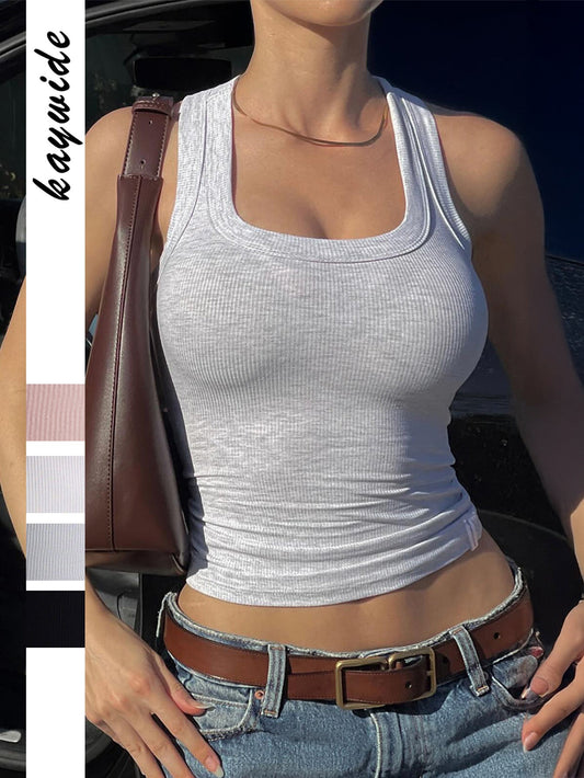 Women's Slim Fit Yoga Tank Top Casual Athletic Wear