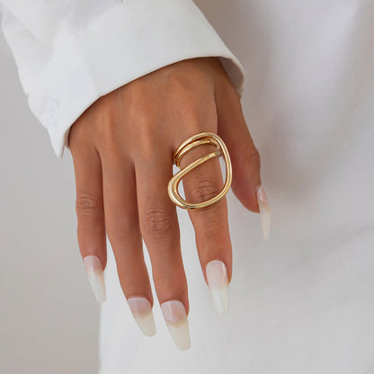 Trendy Open-Cuff Bracelets with Geometric Design