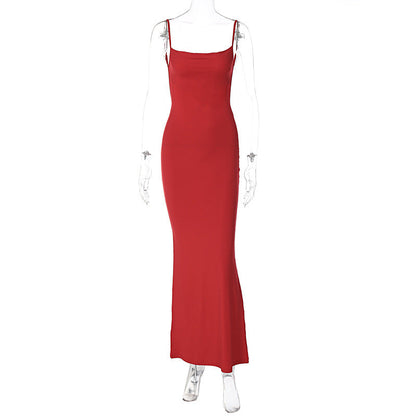 Summer Casual Chiffon Slip Dress for Women