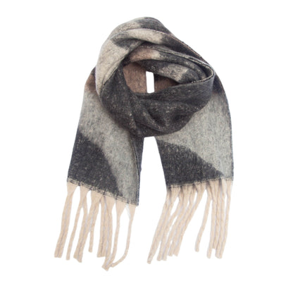 Comtrast Color Tassel Mohair Scarves