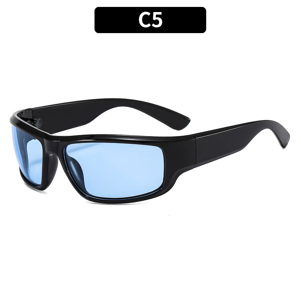 Y2K Stylish Oval Sunglasses Futuristic Fashion Shades