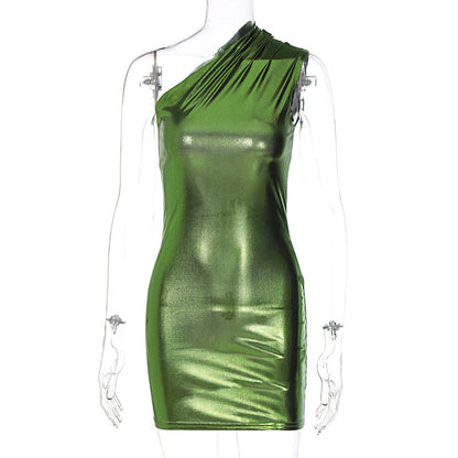 Elegant Sleeveless Bodycon Dress in Solid Colors