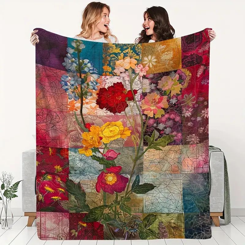 Flannel Air Conditioner Blanket Blanket Digital Printing Double-Sided Fleece Blanket