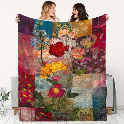 Flannel Air Conditioner Blanket Blanket Digital Printing Double-Sided Fleece Blanket