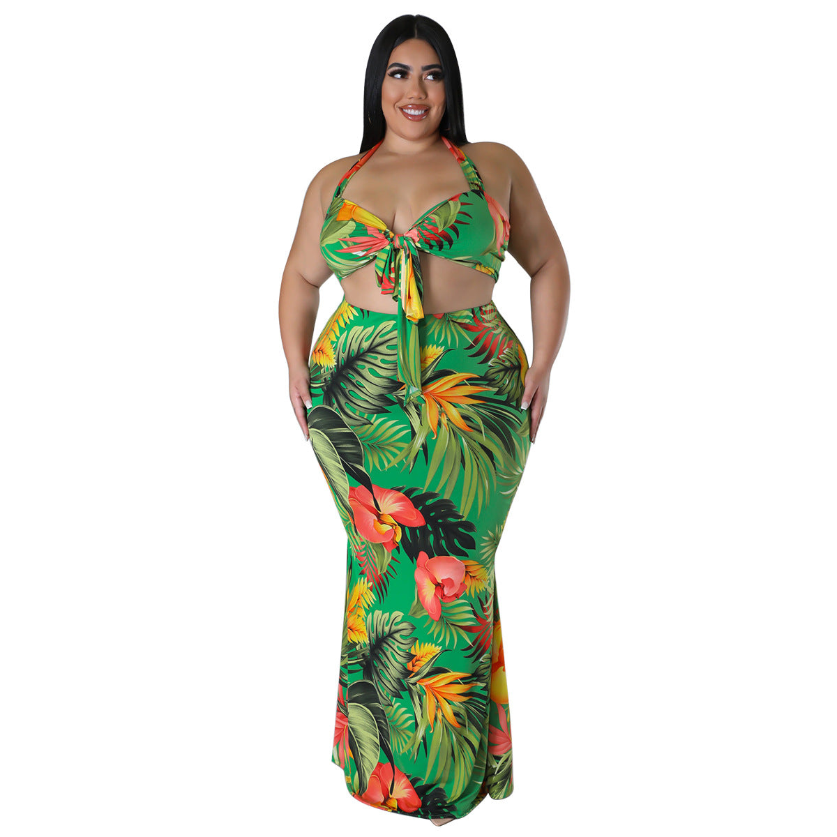 Amazon Floral Print Maxi Dress Set Cute Bohemian Style