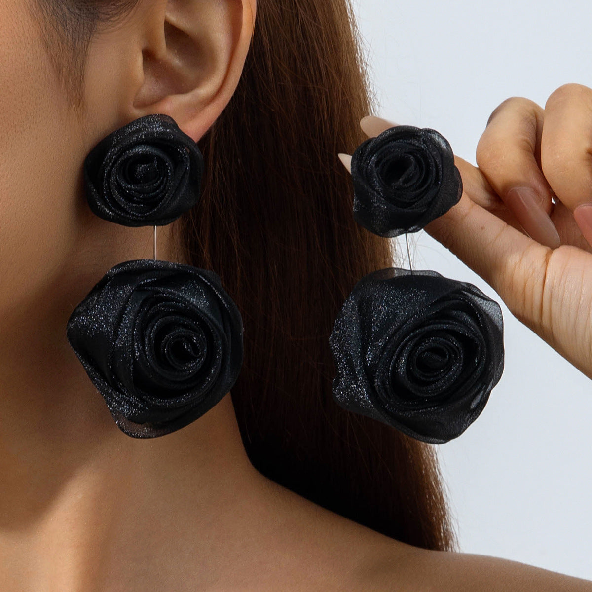Colorful Floral Statement Earrings Handmade Resin Dangle Earrings