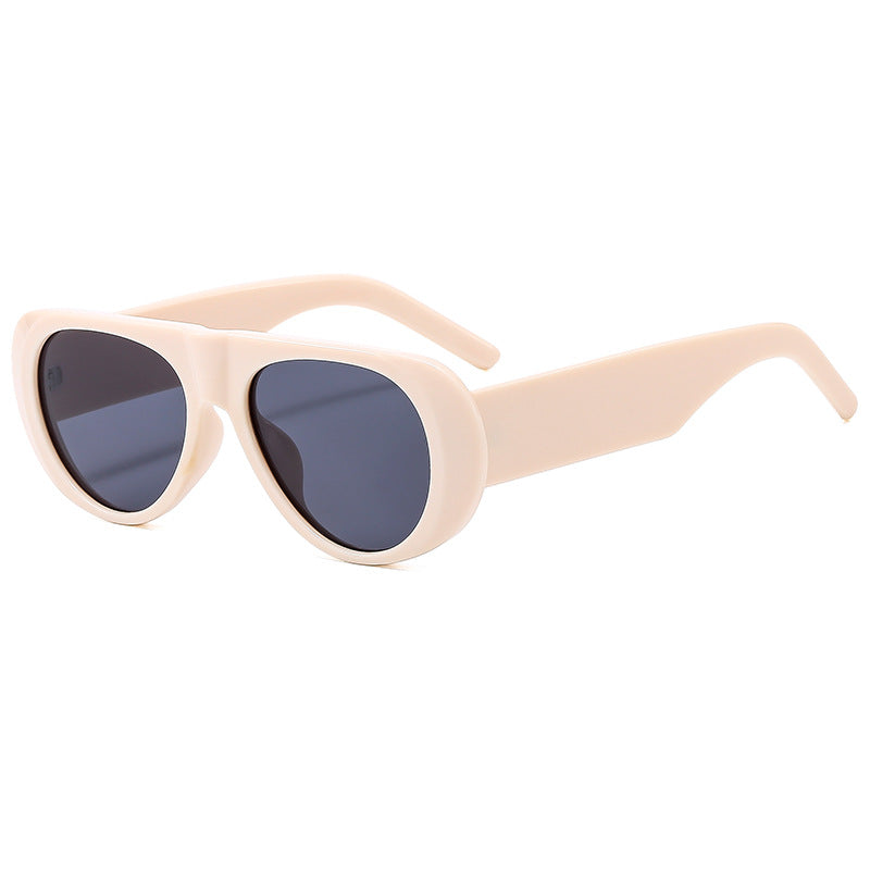 Fashionable Oval High-End Casual UV400 Sunglasses
