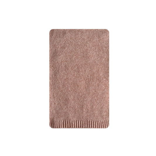 Winter Knit Solid Color Wool Blend Warm Scarf