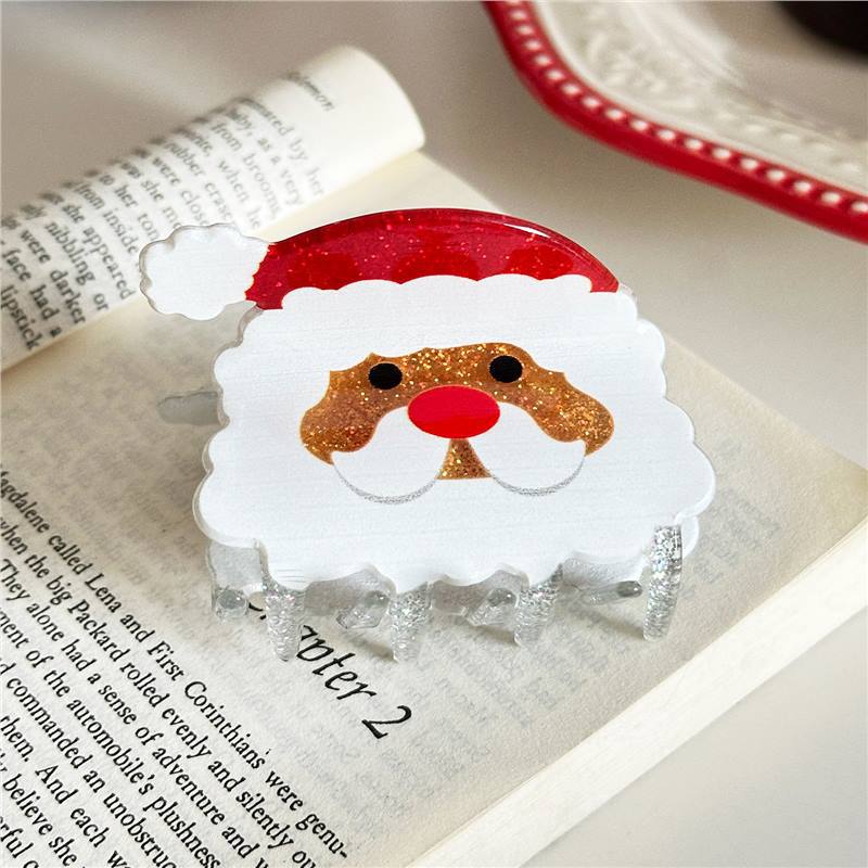 Cute Christmas Tree Geometric Hair Claw