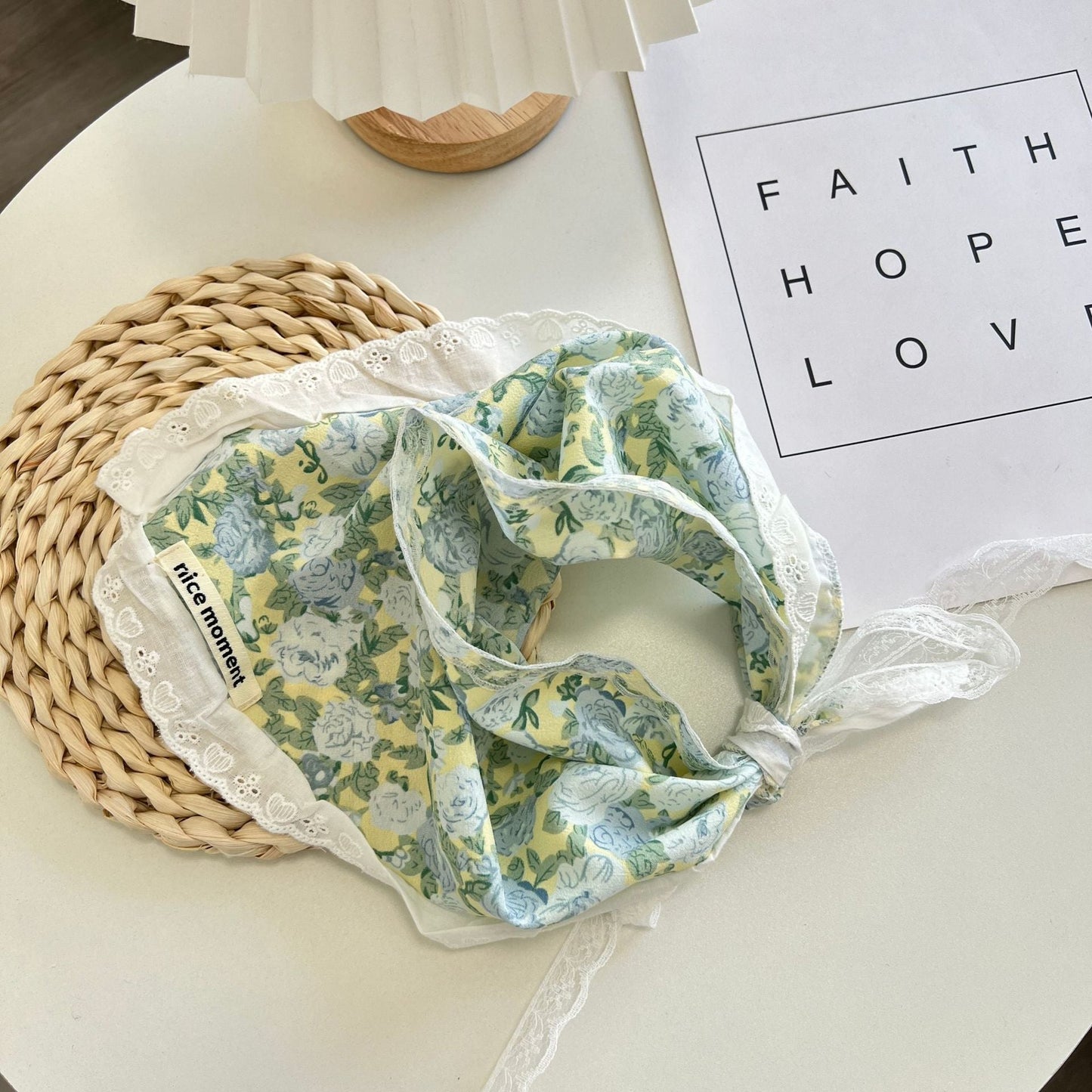 Haila - Farmhouse Romantic Floral Headscarf