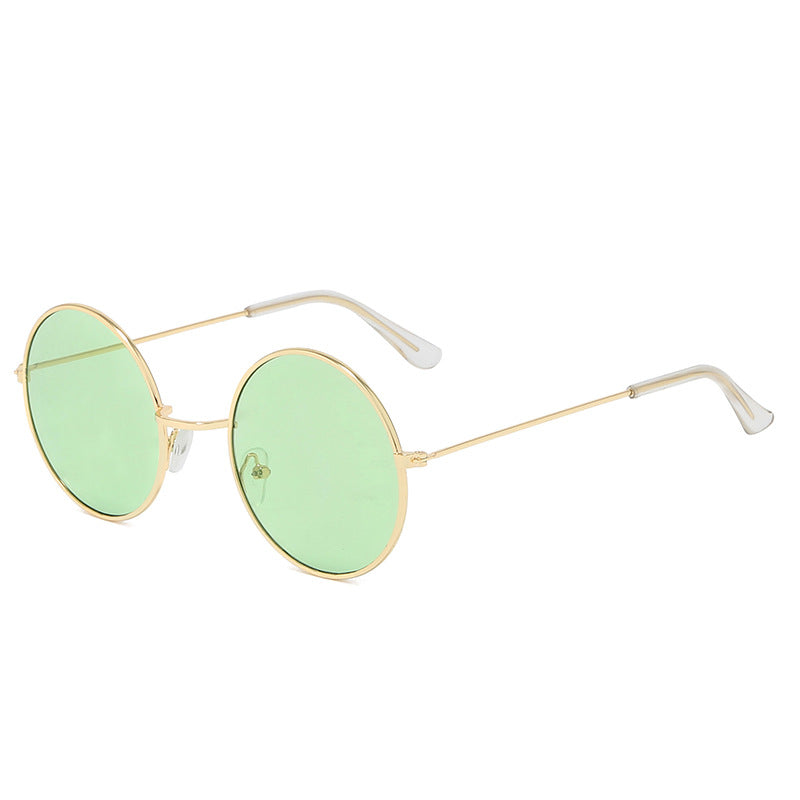 Retro Circular Sunglasses for Men - Vintage Photography Style