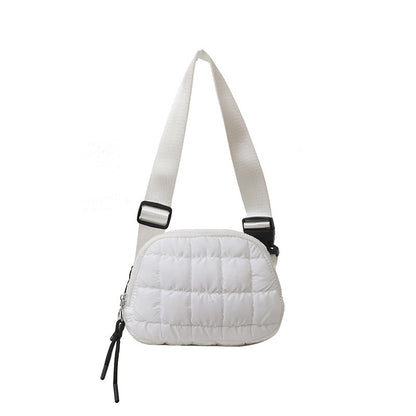 Candy Color Plaid Waist Bag Casual Chest Bag