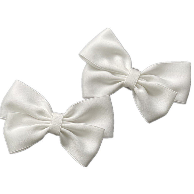 Bridal Wedding Accessories White Bow Shoe Clips Decorative Set