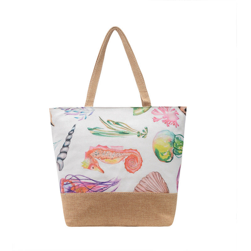 Fashion Canvas Tote Bag Artistic Shoulder Bag