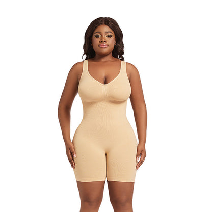 Plus Size Shaping Bodysuit With Wide Straps