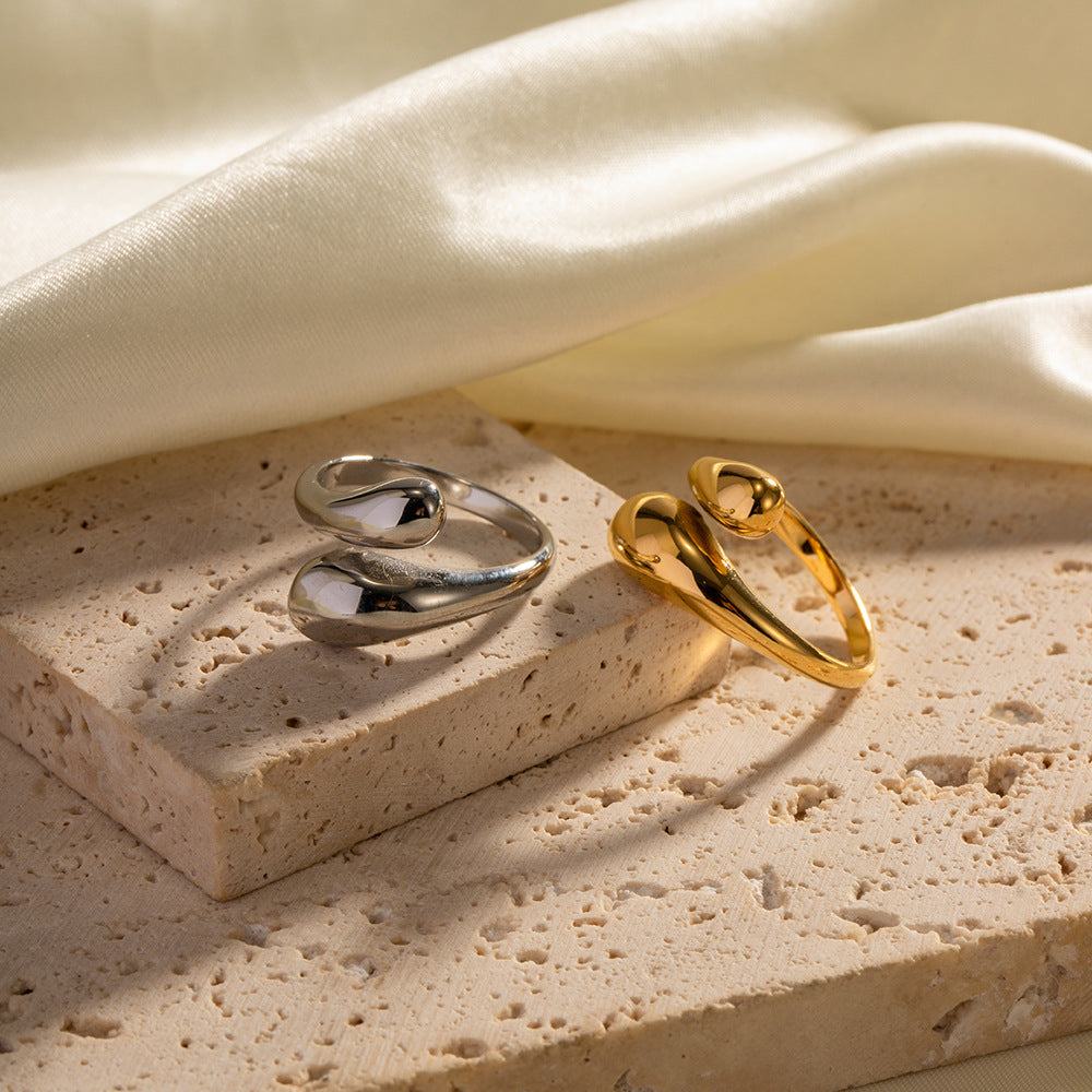 Adjustable Cross Sikmple Ring