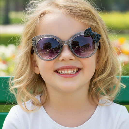 Cute Kids' Butterfly Knot Sunglasses UV400 Protection