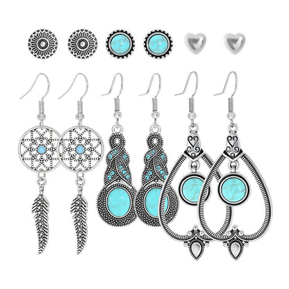 Bohemian Vintage Hollow Circle Earrings for Women