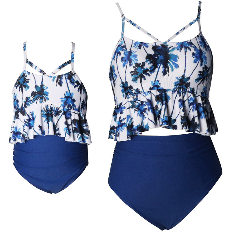 Matching Bikini Swimwear Set For Mothers And Daughters