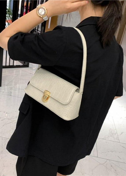Mini Shoulder Bag PU Leather Croc Texture