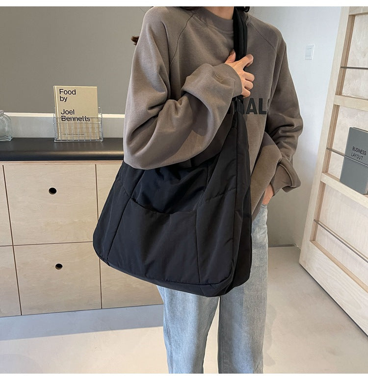 Casual Nylon Tote Quilted Crossbody Bag