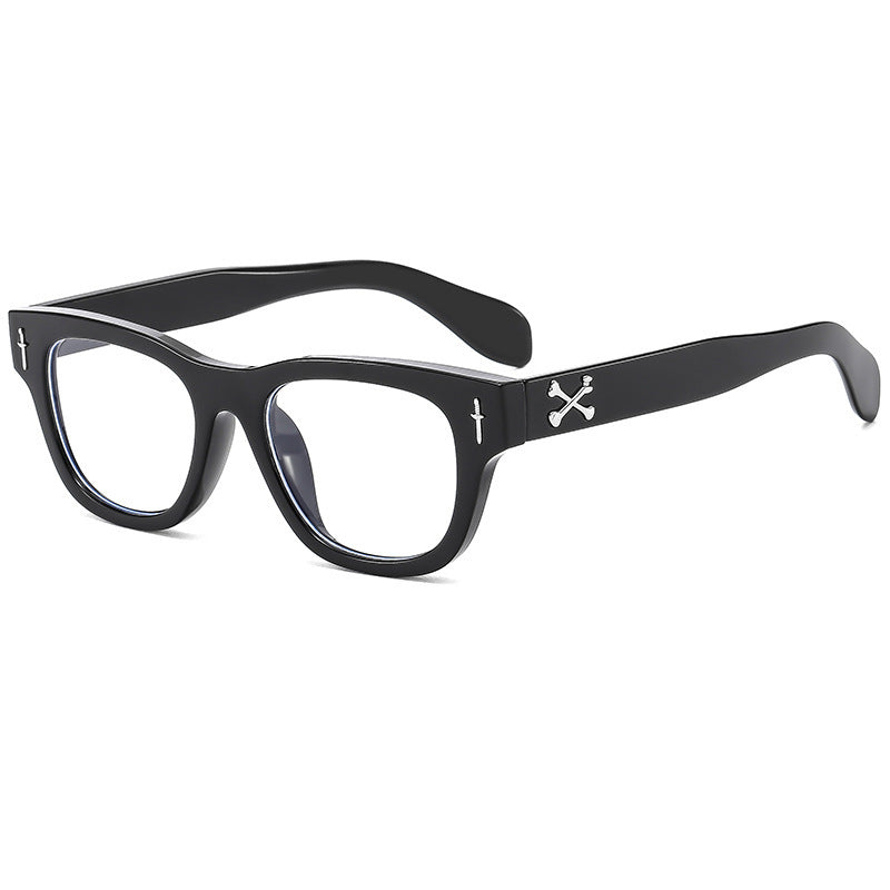 Trendy Square Sunglasses with Arrow Design UV400 Protection