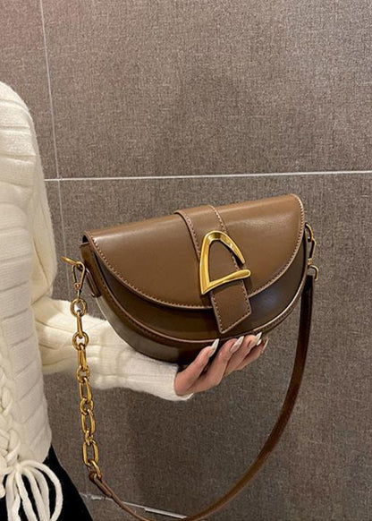 Half Moon Crossbody Bag High Quality PU Leather