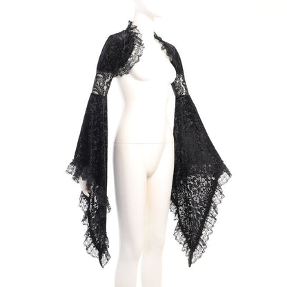 Elegant Black Sleeveless Top with Hollow Floral Design