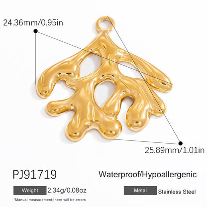 DIY Gradient Butterfly Flower Stainless Steel Pendants