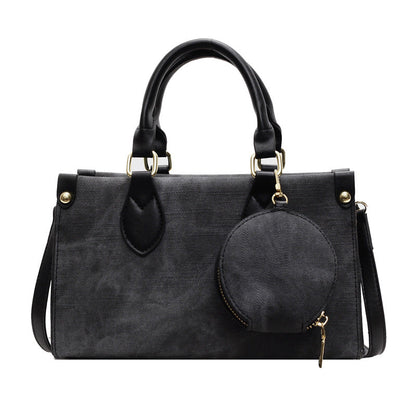 Vintage-Inspired Small Handbag for Women, Casual PU Crossbody Bag
