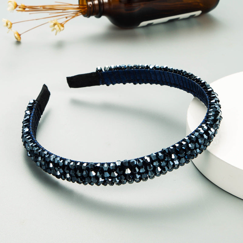 Woven Crystal Headband for Women Stylish Chic Hair Accessory