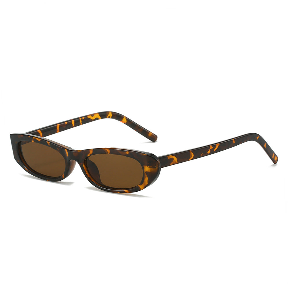 Cat Eye Narrow Frame Sunglasses Trendy UV400 Protection