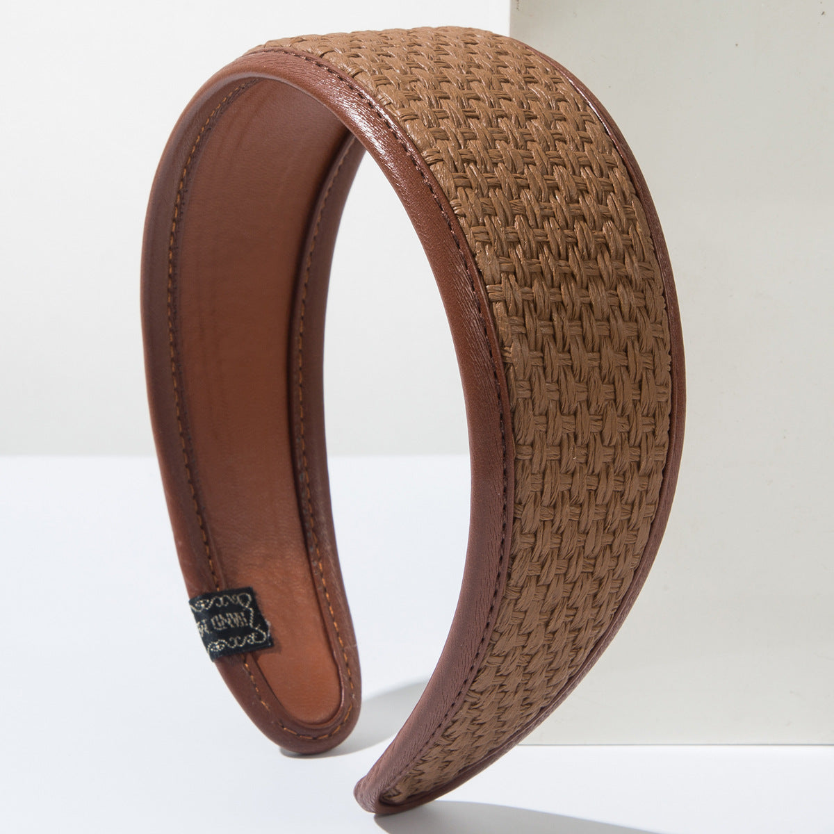 Woven PU Leather Headband Stylish Casual Hair Accessory
