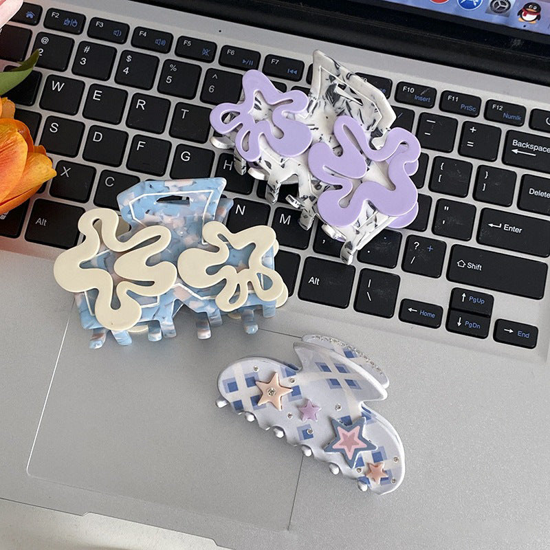 Flower Cute Butterfly RhinestoneÂ Hair Claws