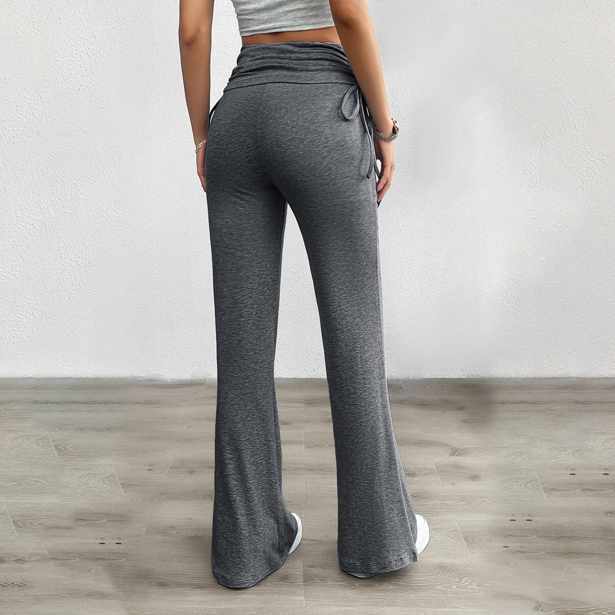 Comfortable Slim Fit Solid Color Trousers