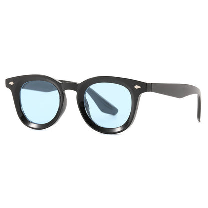 Trendy Oval Frame Sunglasses Stylish UV400 Protection