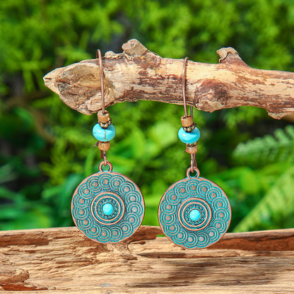 Bohemian Geometric Tassel Earrings Exotic Vacation Jewelry