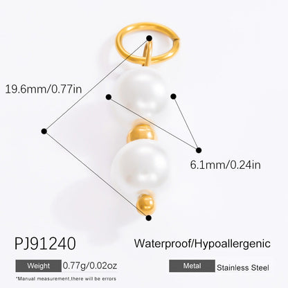 Fashionable DIY Jewelry Accessories 18K Gold Plated Titanium Steel Bracelet Necklace Pendant