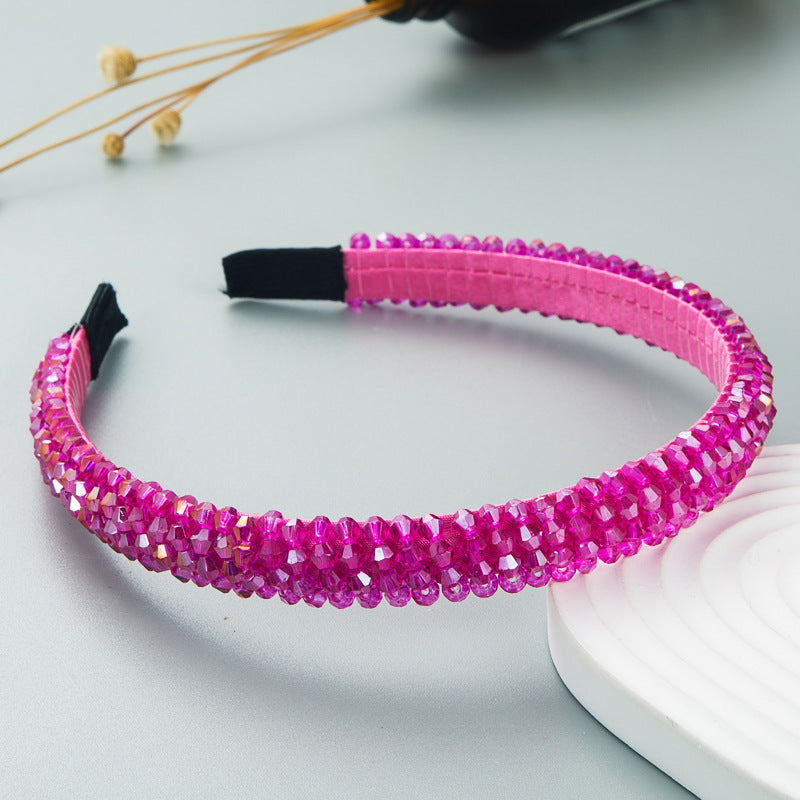 Woven Crystal Headband for Women Stylish Chic Hair Accessory