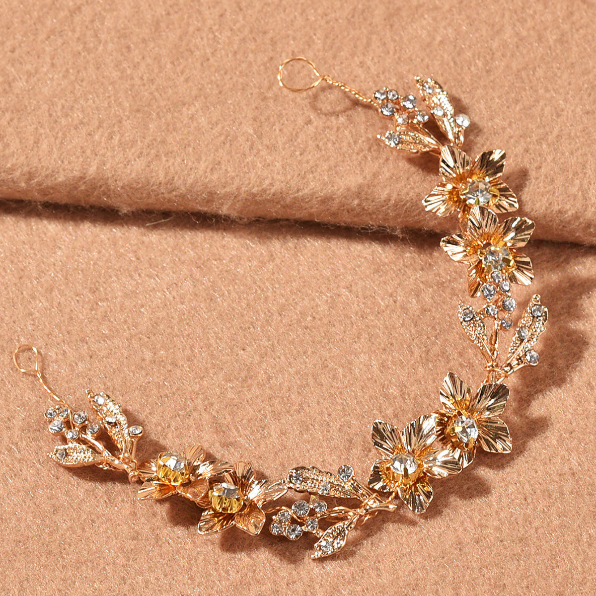 Bridal Wedding Handmade Hair Chain Headband Accessory