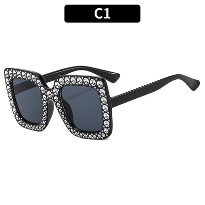 Bling Round Sunglasses for Kids Stylish UV400 Beach Sunglasses